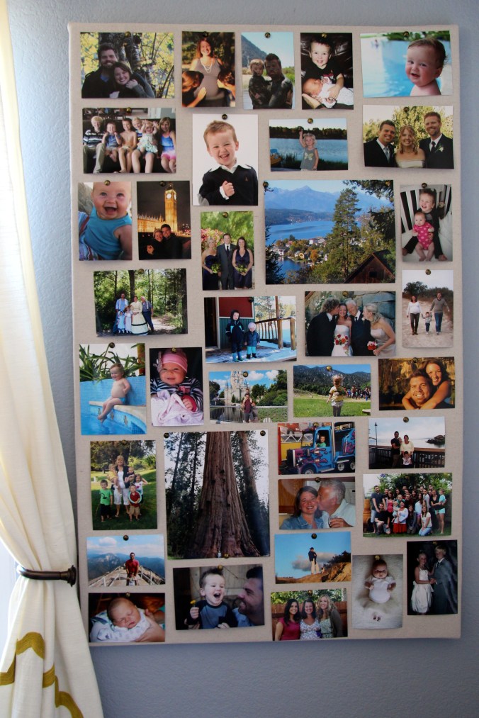 Our life is full of adventure and beauty and I want to see evidence of that all day long. Our kids have loved these pinboards. They ask questions, they recognize friends & family and they're delighted at their own little faces.