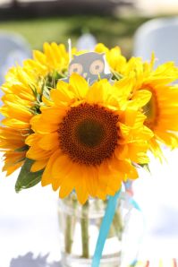 sunflower centerpieces